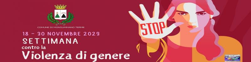 Dal 18 al 30 novembre 2023 "Settimana contro la violenza di genere"