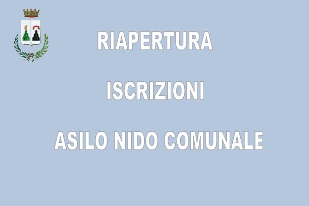 Riapertura Iscrizioni Asilo Nido Comunale