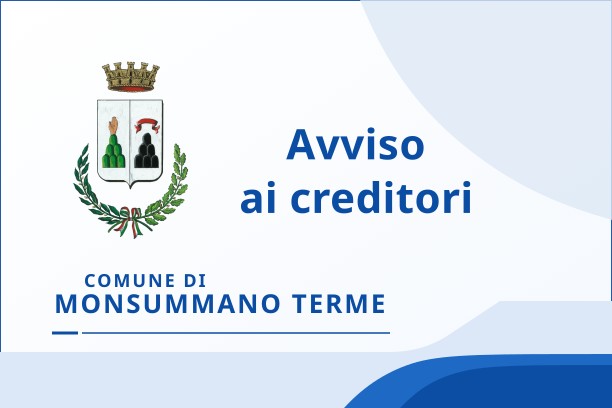 avviso ai creditori