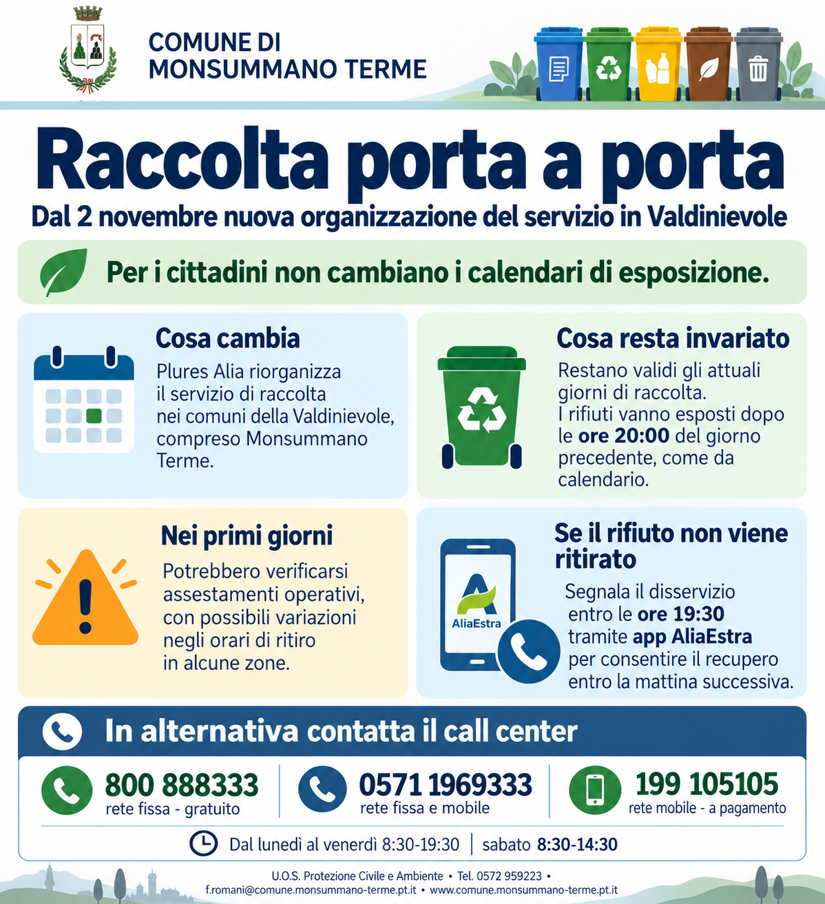Avviso raccolta porta a porta