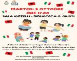 3 ottobre 2023 Letture in italiano e albanese in Biblioteca