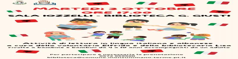 3 ottobre 2023 Letture in italiano e albanese in Biblioteca