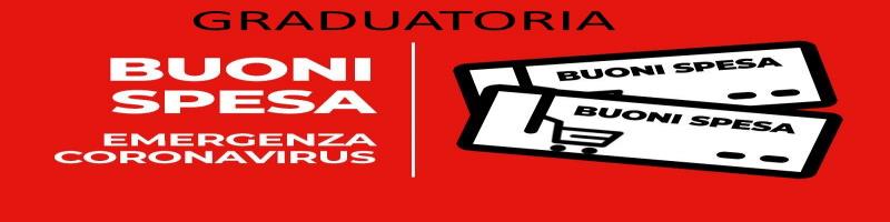 GRADUATORIA BUONI SPESA COVID -  MAGGIO 2021