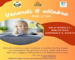 6 ottobre 2023 Letture per bambini da 0 a 3 anni in Biblioteca