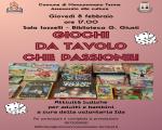 8 febbraio 2024 "GIOCHI DA TAVOLO...CHE PASSIONE!" in Biblioteca