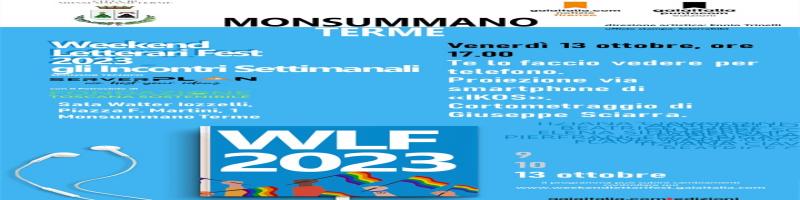 13 ottobre 2023 Weekend Letterari Fest in Biblioteca