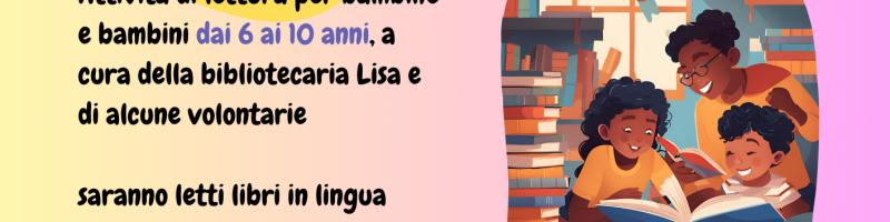 21 febbraio 2025 Letture per bambini da 6 a 10 anni in Biblioteca