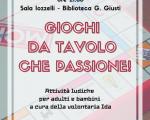17 marzo 2023 "GIOCHI DA TAVOLO CHE PASSIONE!" in Biblioteca