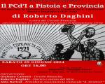 29 giugno 2024 Presentazione libro "Il PCd'I a Pistoia e Provincia" in Biblioteca