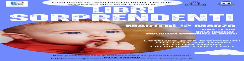 12 marzo 2024 Letture per bambini da 17 a 36 mesi in Biblioteca