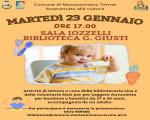 23 gennaio 2024 Letture per bambini da 17 a 36 mesi in Biblioteca