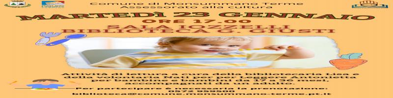 23 gennaio 2024 Letture per bambini da 17 a 36 mesi in Biblioteca