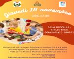 16 novembre 2023 Letture per bambini da 3 a 6 anni in Biblioteca