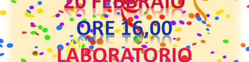 20 febbraio 2022 Laboratorio di Carnevale al Mac,n