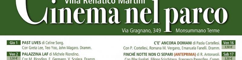CINEMA NEL PARCO di Villa Martini di AGOSTO