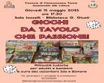 15 maggio 2025 "GIOCHI DA TAVOLO, CHE PASSIONE!" in Biblioteca