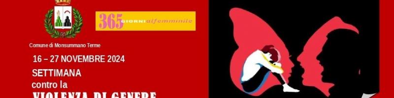 16-27 novembre 2024 "SETTIMANA CONTRO LA VIOLENZA DI GENERE"