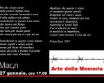 27 gennaio 2022 Arte della Memoria al Mac,n