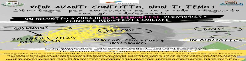 20 aprile e 13 maggio Incontri sul tema adolescenti in Biblioteca