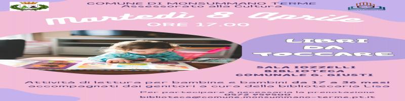 8 aprile 2025 Letture per bambini da 17 a 36 mesi in Biblioteca