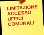 Uffici Comunali - Accesso e disposizioni fino al 03/04