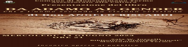 14 giugno Presentazione libro "Da Adamo al gender" in Biblioteca