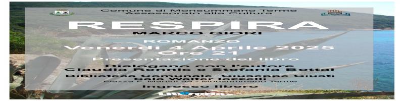 4 aprile 2025 Presentazione libro "RESPIRA" in Biblioteca