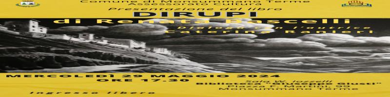 29 maggio 2024 Presentazione libro "DIRUPI" in Biblioteca