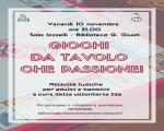 10 novembre 2023 "GIOCHI DA TAVOLO...CHE PASSIONE!" in Biblioteca
