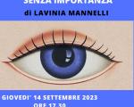 14 settembre 2023 Presentazione libro "L'AMORE È UN ATTO SENZA IMPORTANZA" in Biblioteca