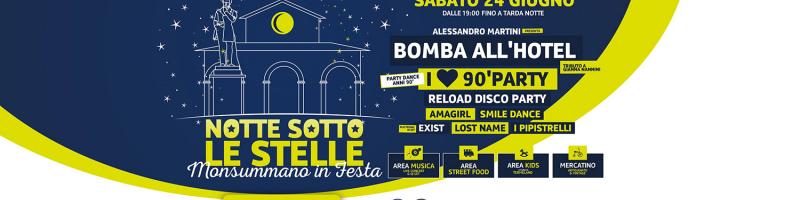 24 giugno 2023 Notte sotto le stelle a Monsummano Terme