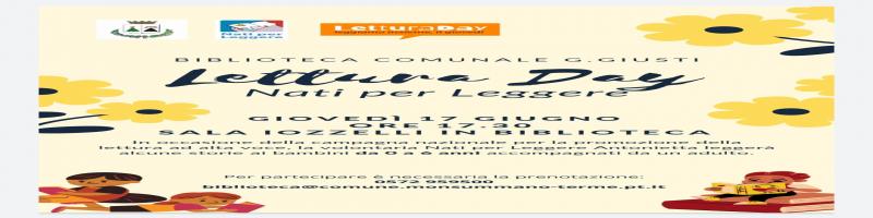 17 giugno 2021 "Nati per leggere" in Biblioteca