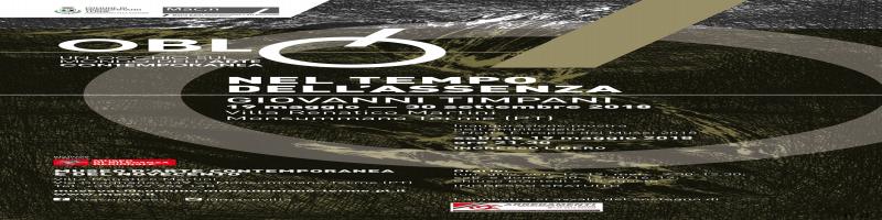 "Nel tempo dell'assenza. Giovanni Timpani": Inaugurazione mostra 19 maggio 2018 al Mac,n
