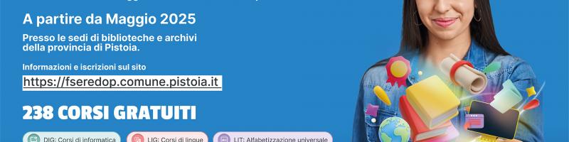 Progetto Adulti In-formati - Corsi gratuiti per adulti maggiorenni in Biblioteca