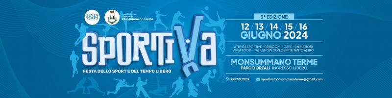 Dal 12 al 16 giugno "SPORTIVA" al Parco Orzali